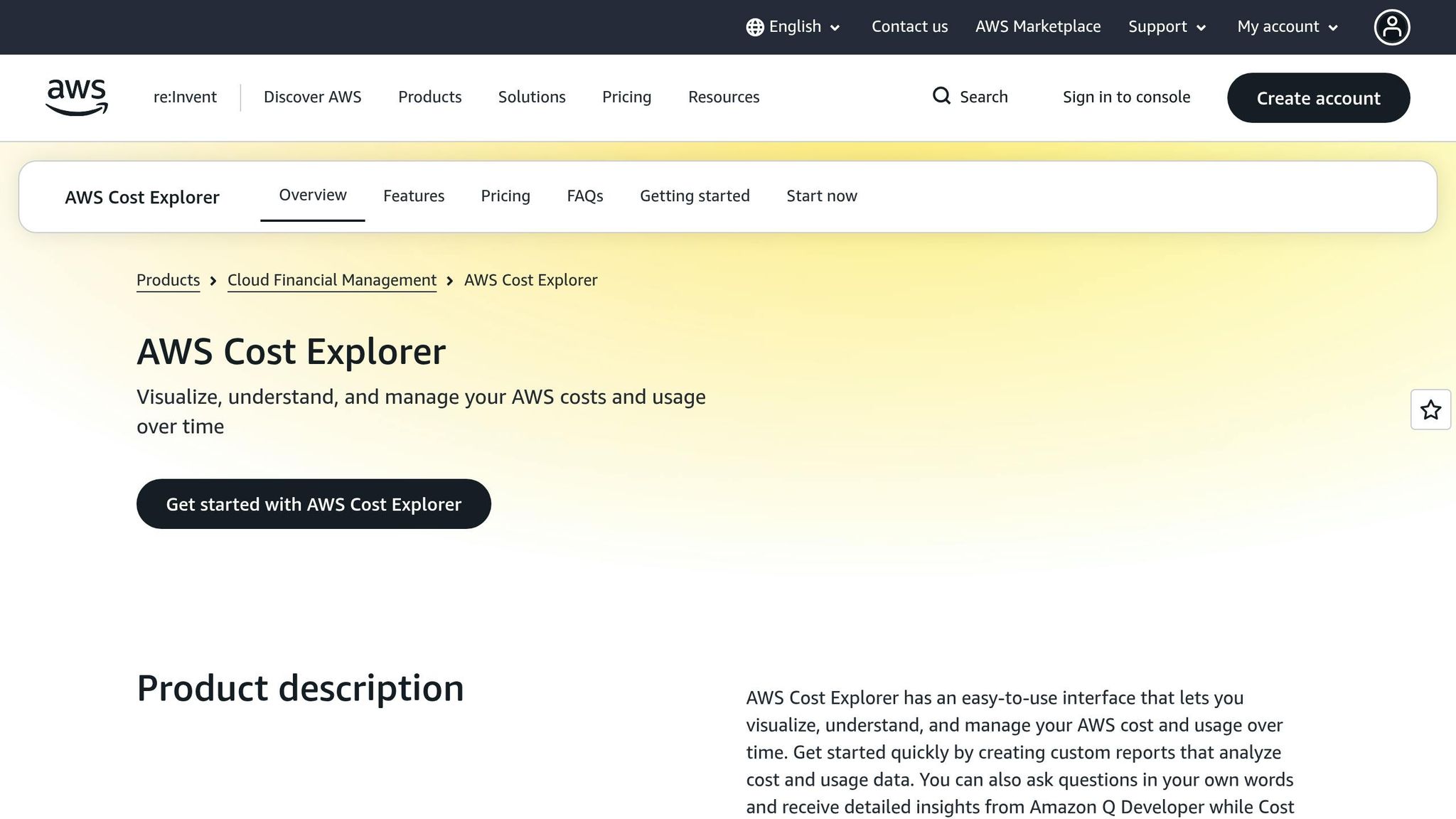 AWS Cost Explorer