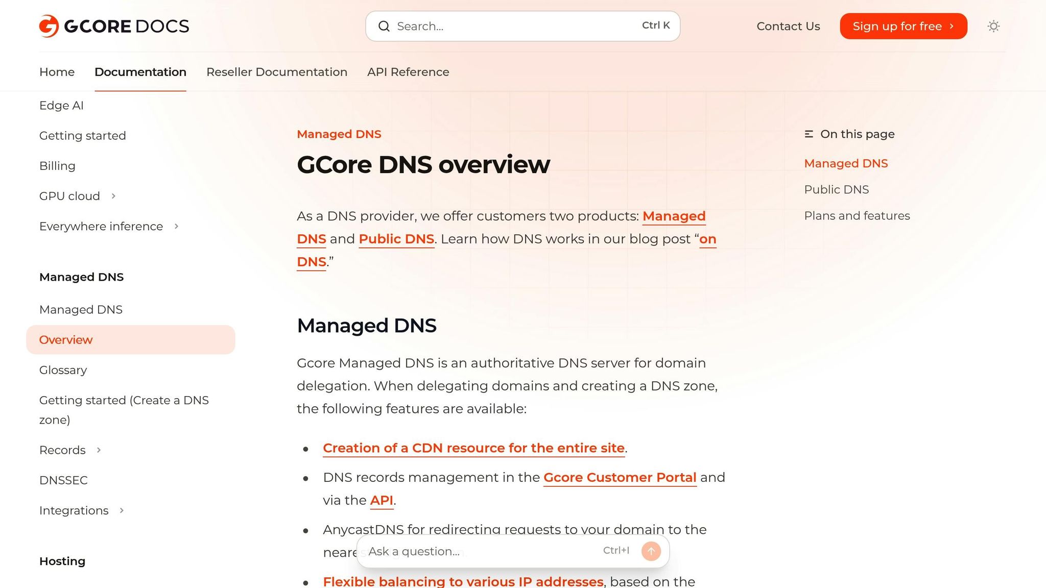 G-Core DNS