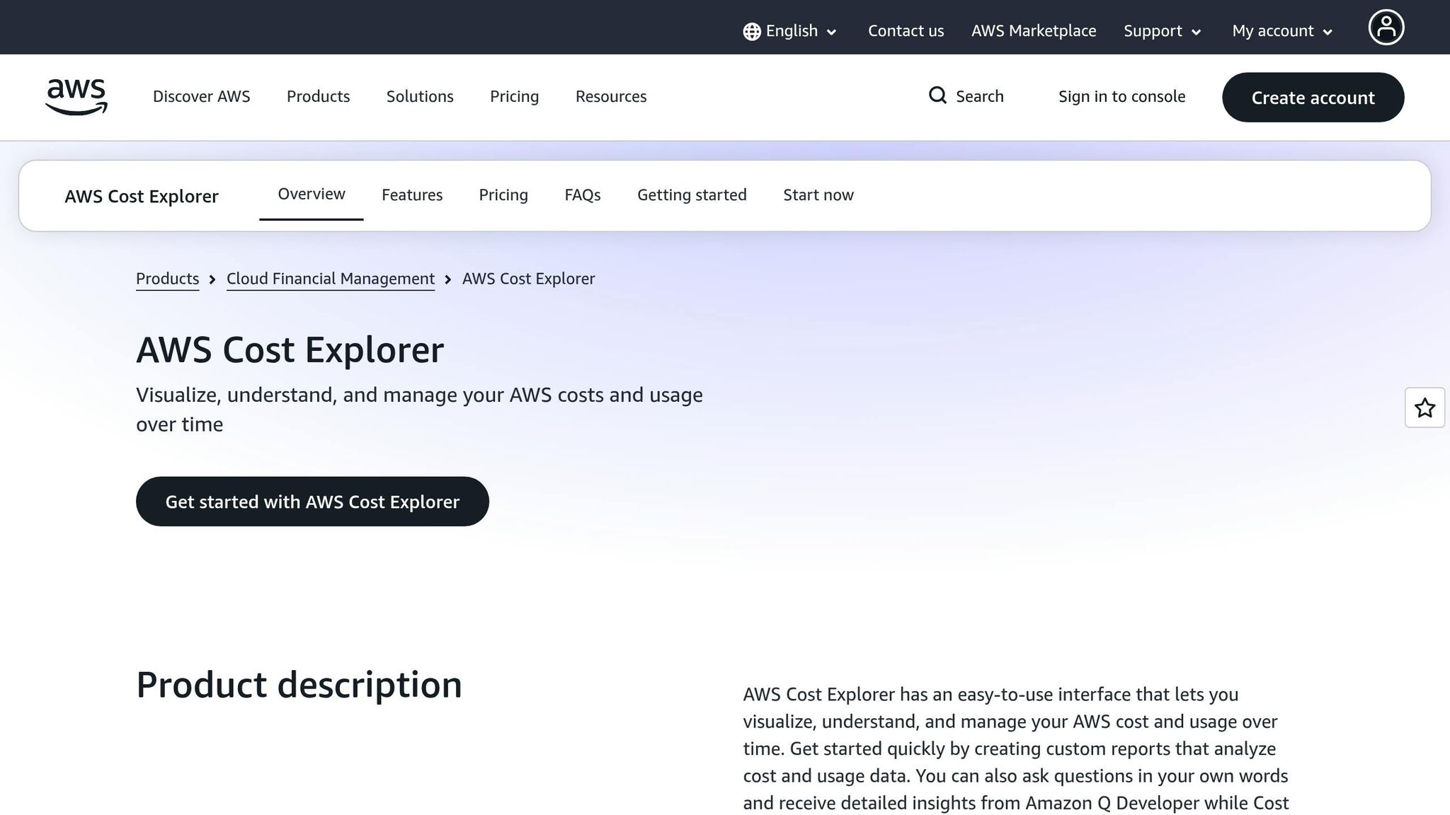 AWS Cost Explorer