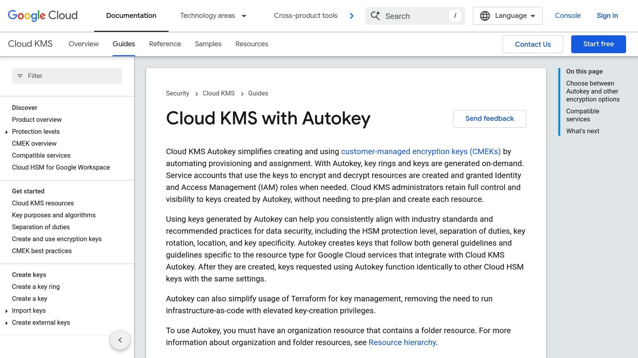 Cloud KMS Autokey