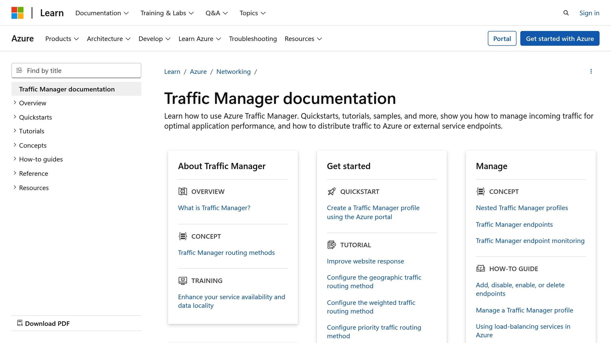Azure Traffic Manager