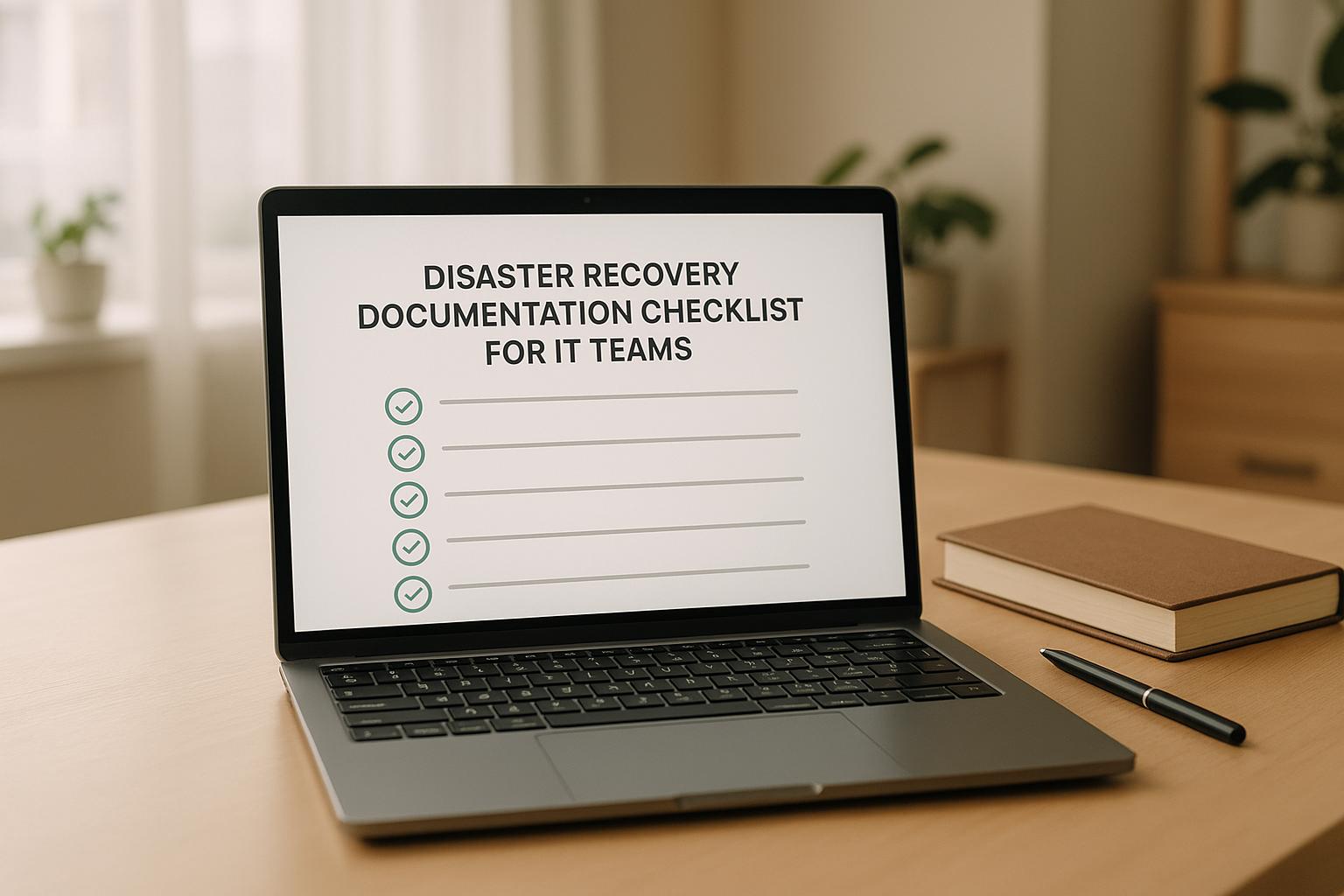 Disaster Recovery Documentation Checklist for IT Teams