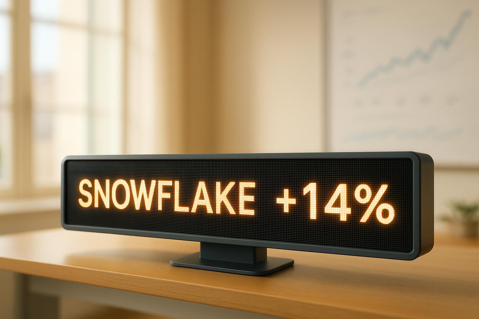 Snowflake shares rise 14% driven by AI-induced platform demand