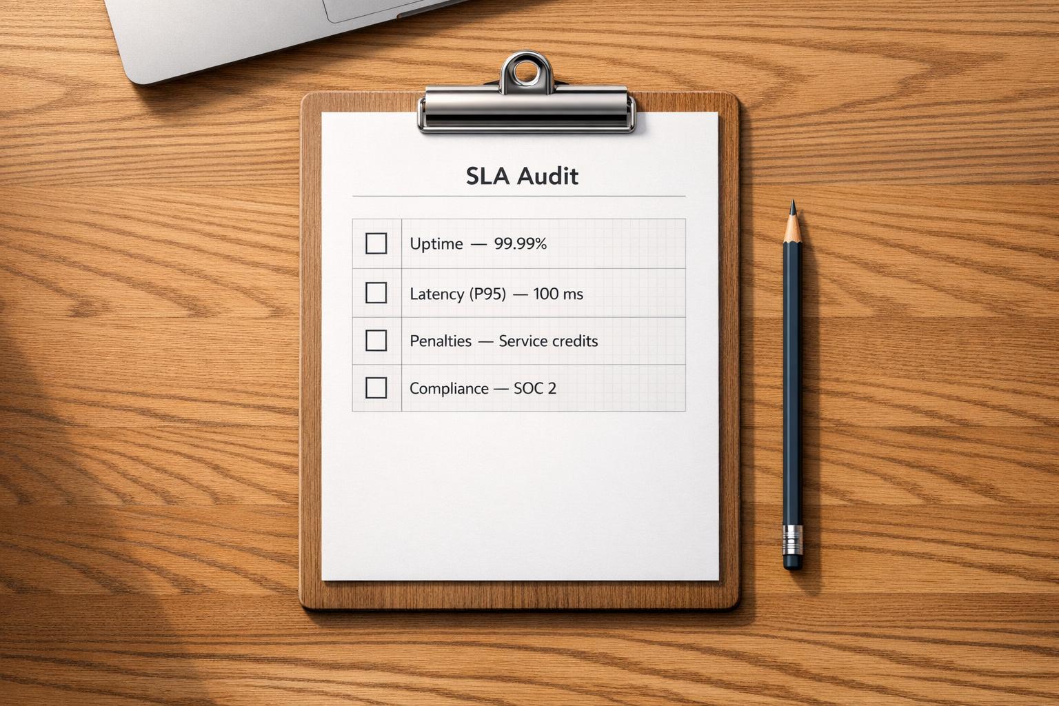 How to Audit Cloud Vendor SLAs for Reliability
