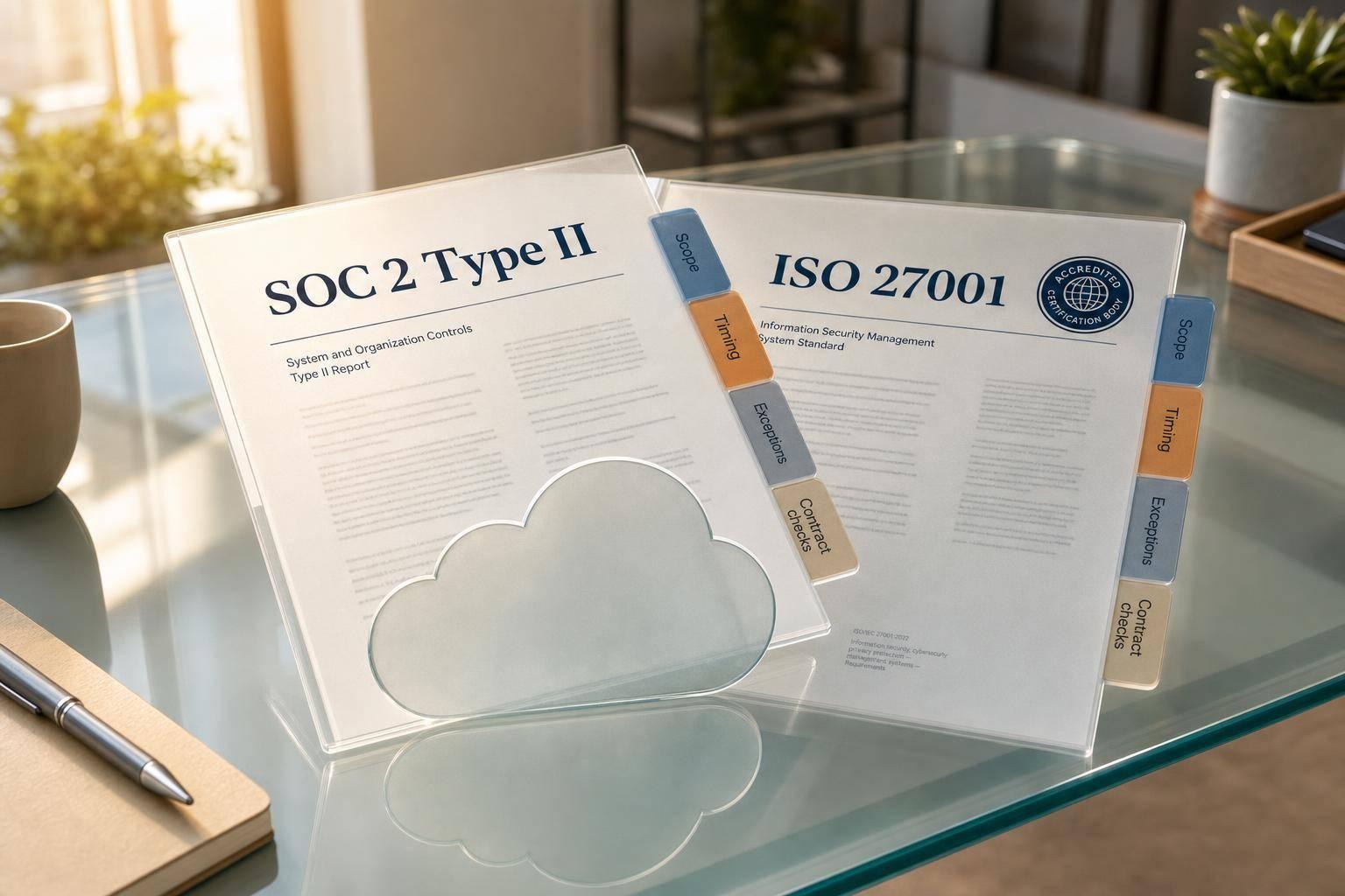 SOC 2 vs ISO 27001 in Cloud Vendor Deals