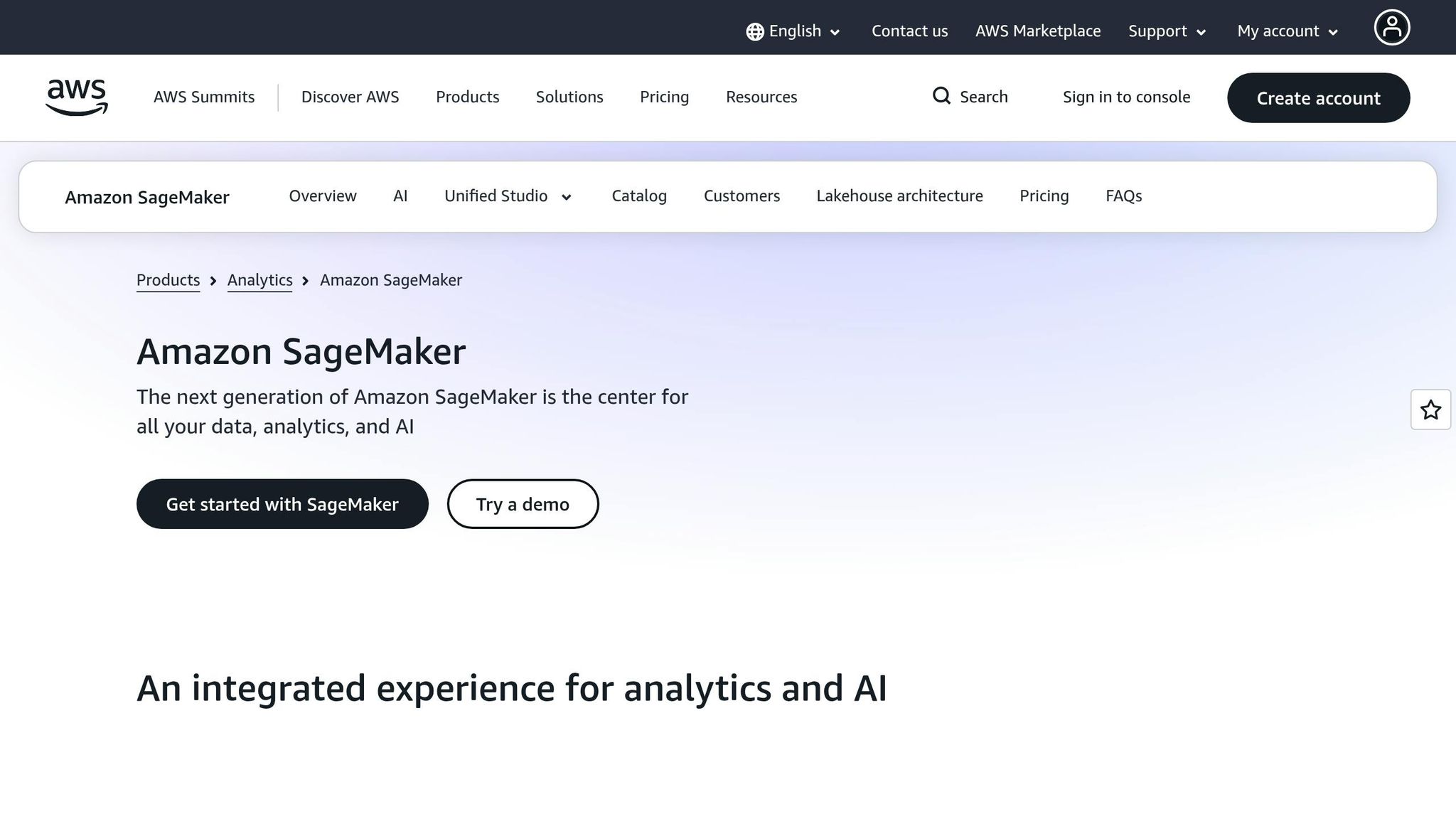 AWS SageMaker