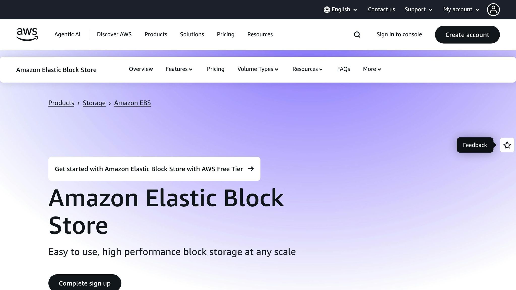 Amazon EBS